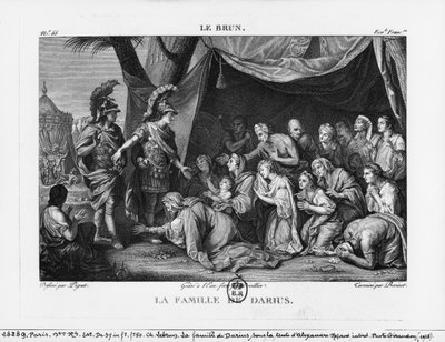 De Familie van Darius voor Alexander de Grote door Charles Le Brun